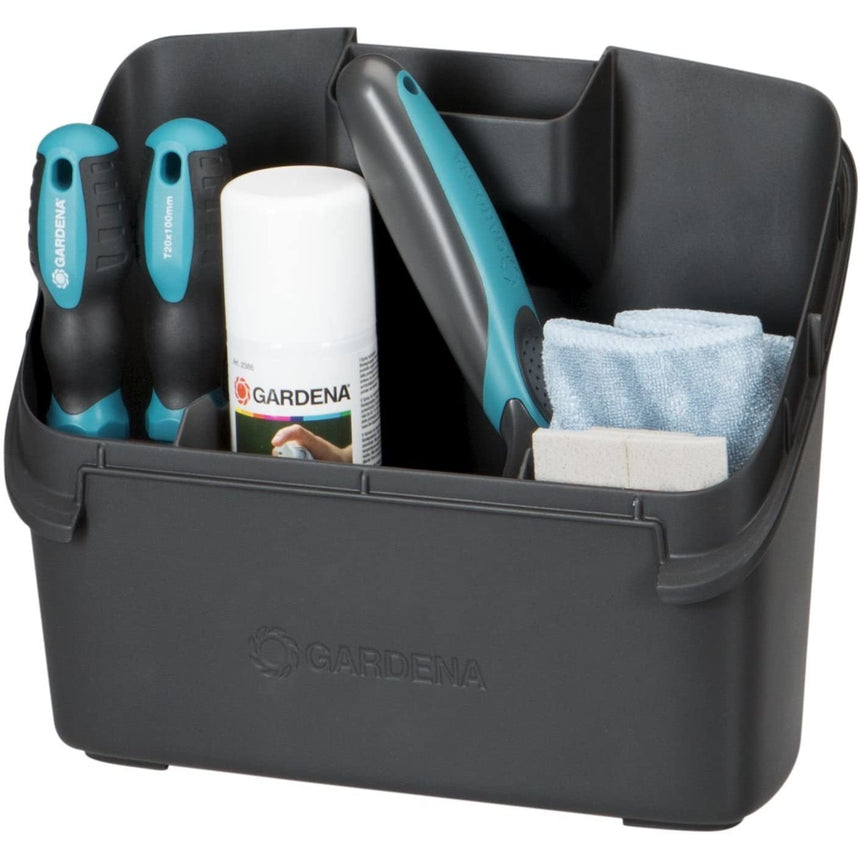 Kit intretinere masian de tuns iarba, Gardena, Negru/Albastru
