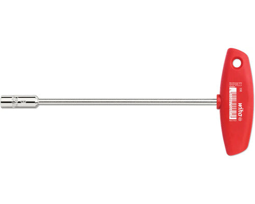 Cheie Tip T Cu Hexagon Tubular Wiha 6x157 Mm, Crom-vanadiu, Maner Plastic