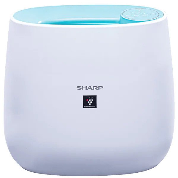Purificator aer SHARP Plasmacluster FPJ30EUA, 3 trepte viteza, filtru HEPA, Alb-Bleu