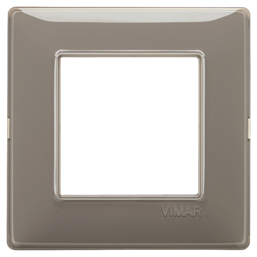 Rama decorativa Vimar Plana 14642.40, 2M Reflex, Cenusiu