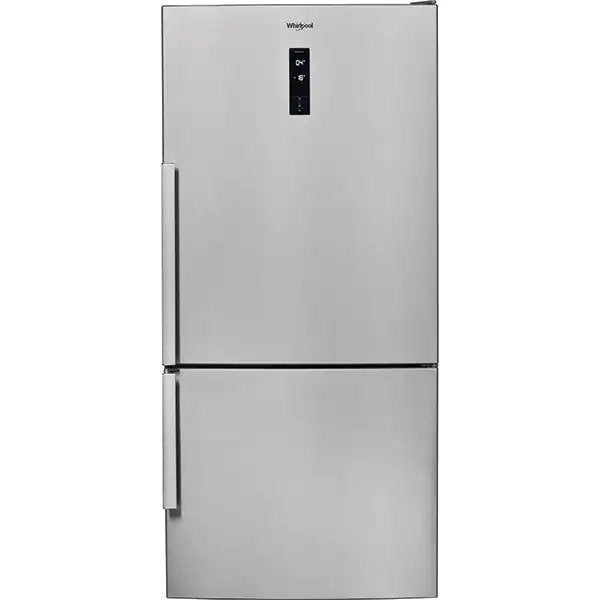 Combina frigorifica Whirlpool W84BE72X, 558 l, Dual No Frost, Clasa E, H 186 cm, Inox