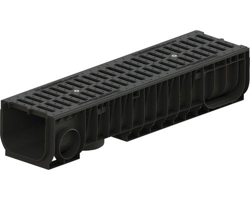 Rigola Polipropilena VODALAND Gratar Fonta 1000x260x200 mm Scurgere Verticala Ø 160 mm si Orizontala Ø 110 mm C 250 Trafic Carosabil