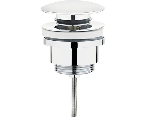 Ventil click-clack rotund, crom, baterii sanitare