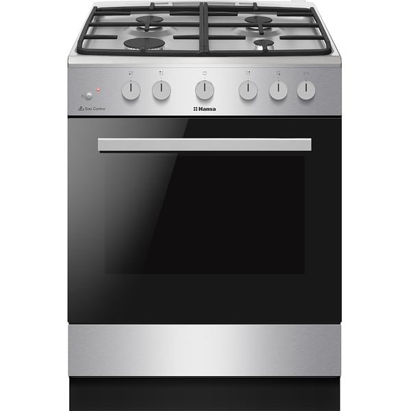 Aragaz HANSA FCGS61129H, 4 Arzatoare, Gaz, L 60 cm, Inox