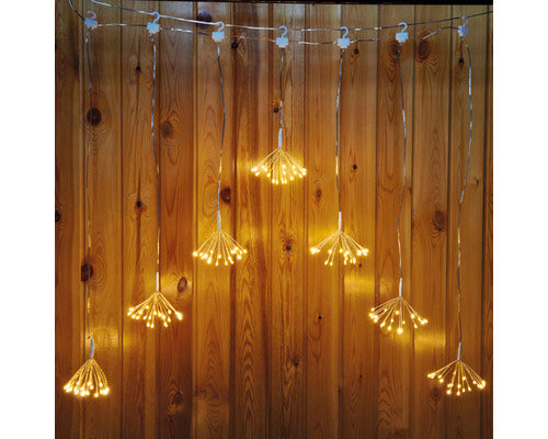 Ghirlanda Luminoasa Tip Cortina 225 Led-uri Alb Cald
