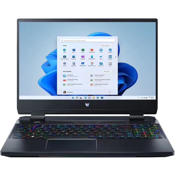 Laptop Gaming ACER Predator Helios 300 PH315-55-737C, Intel Core i7-12700H pana la 4.7GHz, 15.6" QHD, 32GB, SSD 1TB, NVIDIA GeForce RTX 3080 8GB, Windows 11 Home, Negru