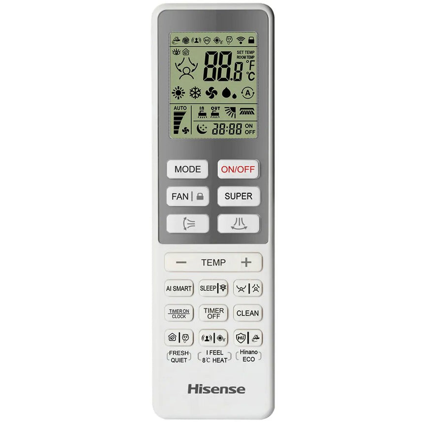 Aer Conditionat HISENSE QF35XW0E, 12000 BTU, A+++/A+++, Inverter, Sterilizare HiNano, Wi-Fi, Alb
