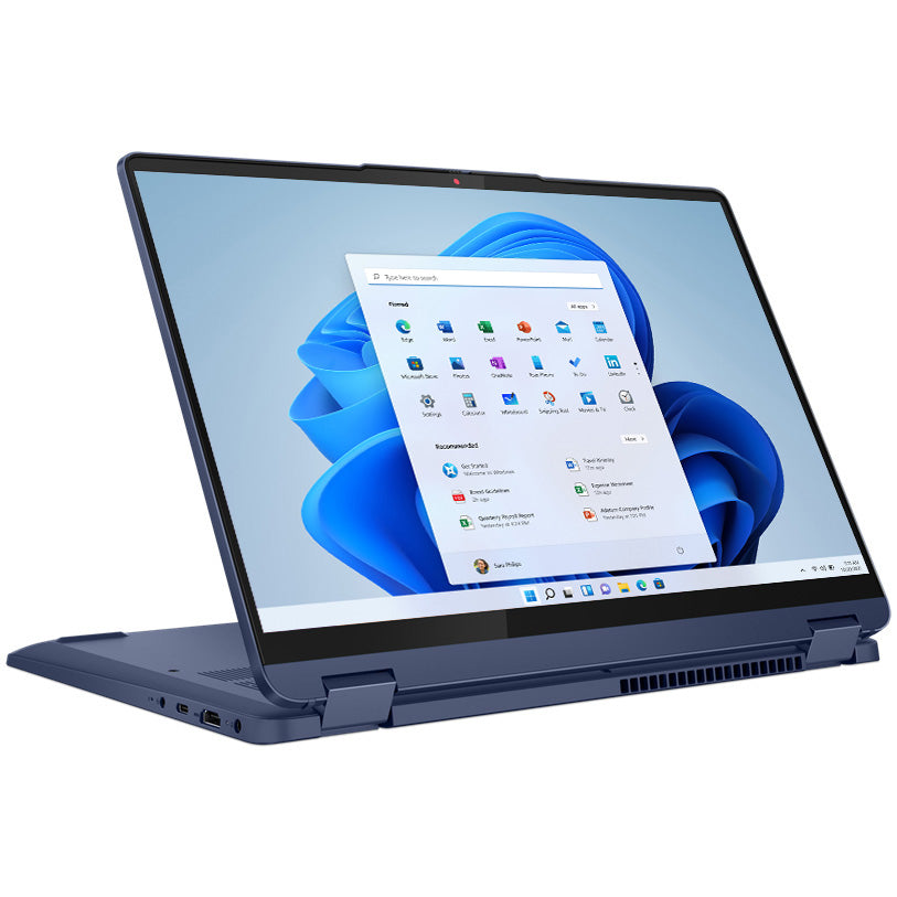Laptop Lenovo IdeaPad Flex 5 14ABR8 cu procesor AMD Ryzen™ 7 7730U pana la 4.50 GHz, 14", WUXGA, IPS, Touch, 16GB, 512GB SSD, AMD Radeon™ Graphics, Windows 11 Home, Abyss Blue