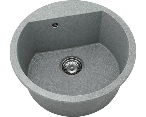 Chiuveta Bucatarie Rotunda Fat Avangard 223 Ø51 Cm, Granixit City Grey