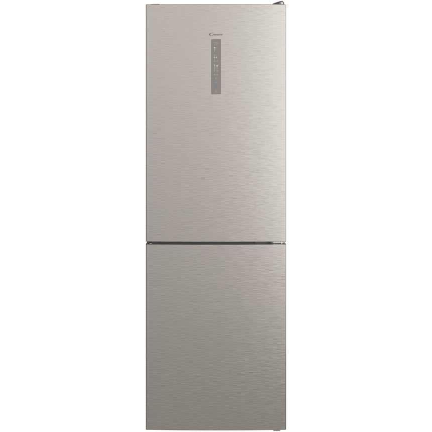 Combina frigorifica Candy CCE7T618EX, 341 l, Total NoFrost, WiFi, Super Freezing, Raft sticle, Clasa E, H 185 cm, Inox