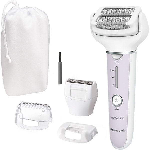 Epilator PANASONIC ES-EY30A-V503, 60 Pensete, 3 Viteze, 3 Accesorii, Wet&Dry, Acumulator, Mov