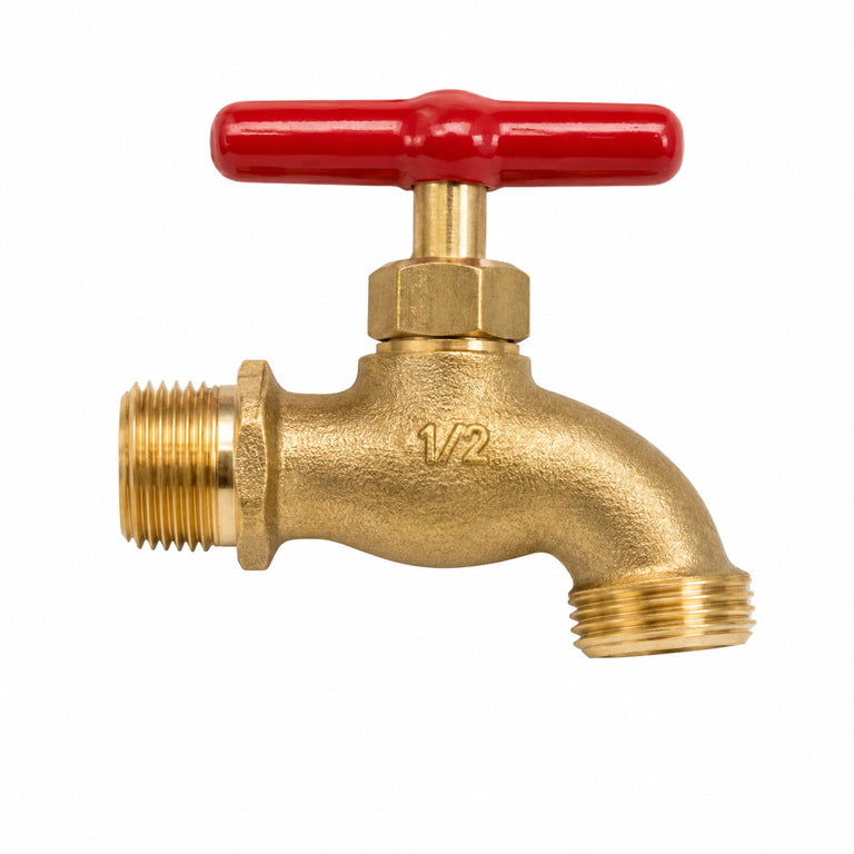 Robinet din Alamă 1/2 Inch pentru Grădină și Exterior, Mâner Tip T, Rezistent la Coroziune