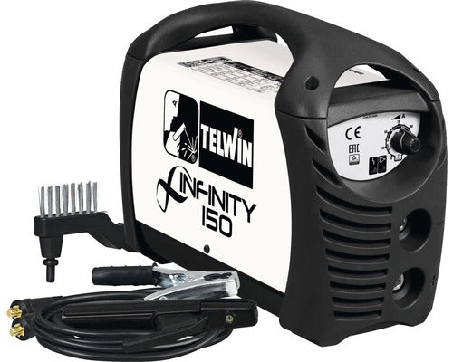 Invertor Sudură TELWIN Infinity 150, 130A, MMA DC, 230V, Hot Start, Arc Force, Anti-Stick, Accesorii Incluse