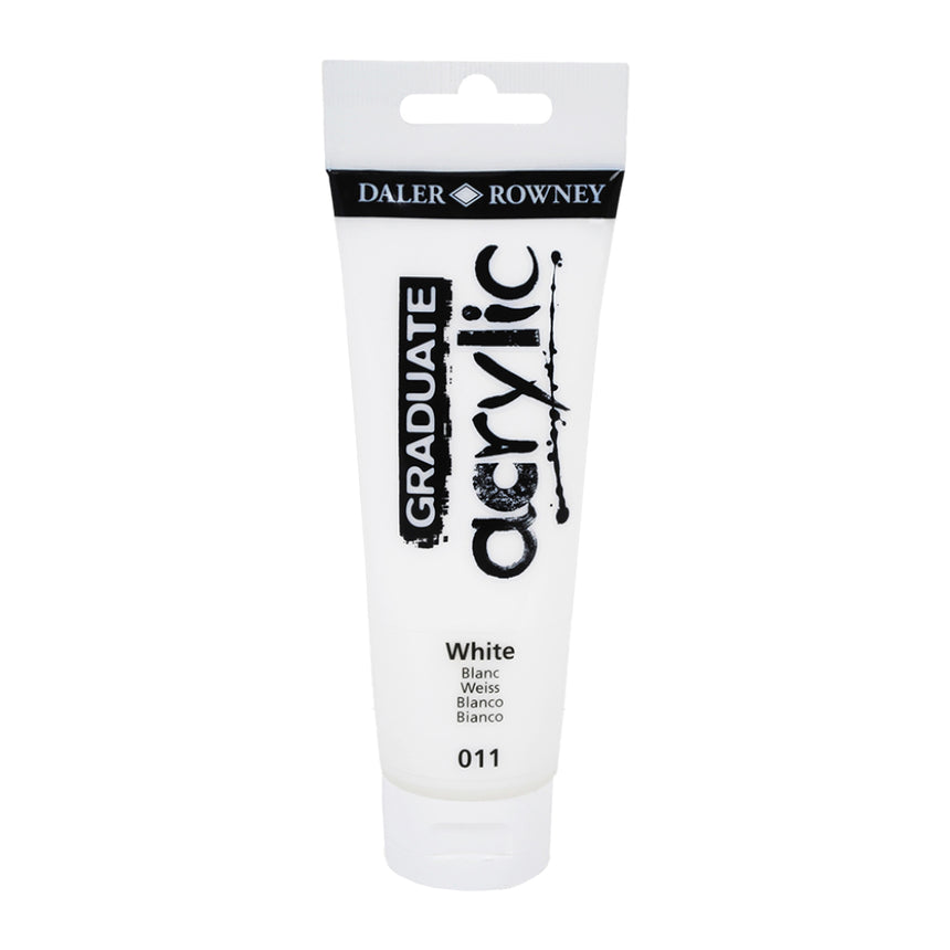 Vopsea Acrilica Graduate Daler Rowney - White - 120 ml