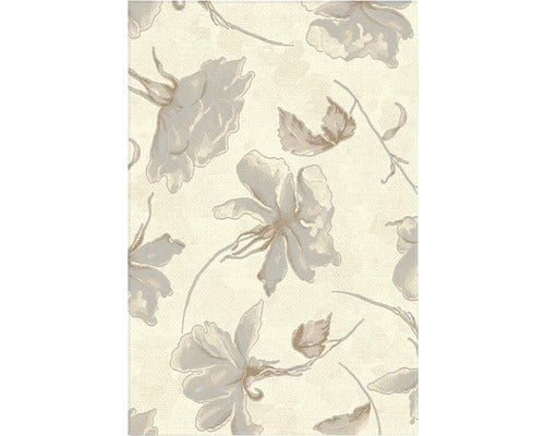 Covor Matrix Model Floral Bej/gri 80x150 Cm