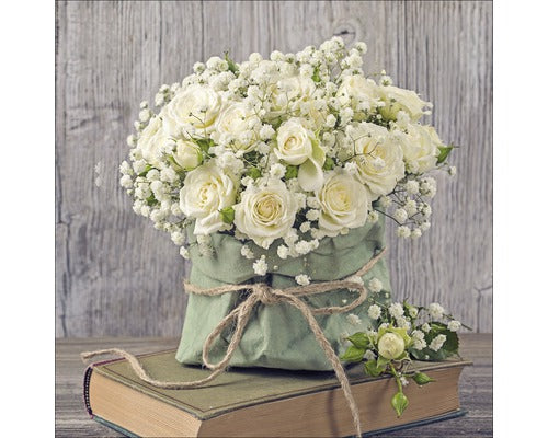 Tablou Sticla Serious Bunch Of Roses 20x20 Cm