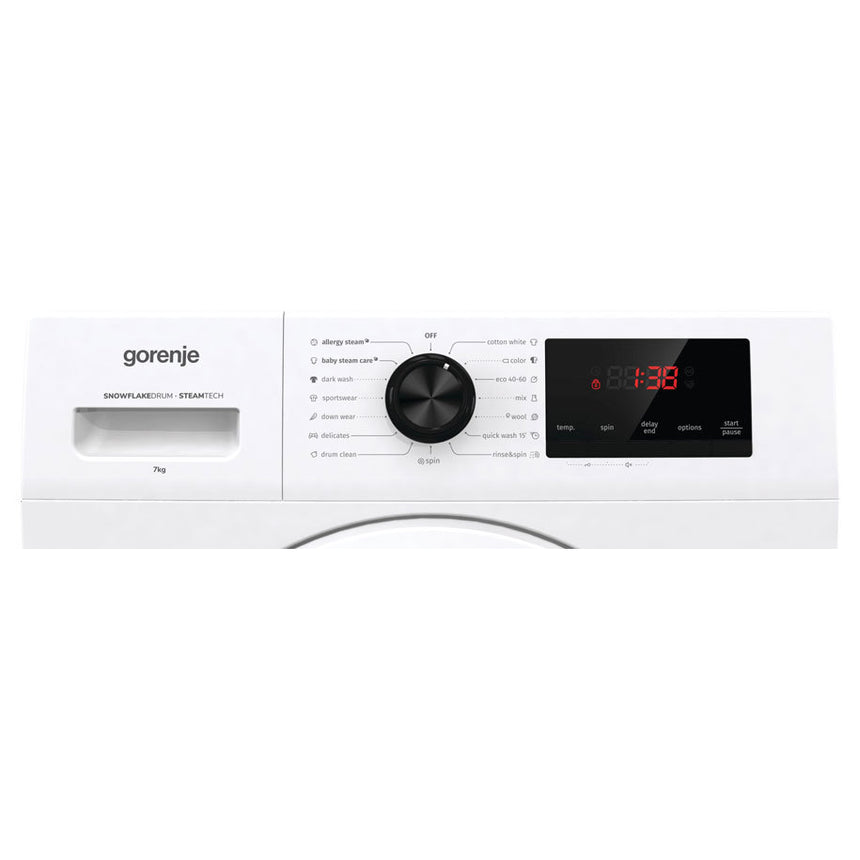 Masina de spalat rufe frontala GORENJE WHP72ES, 7 kg, 1200rpm, Clasa E, Alb