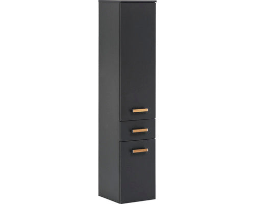 Dulap Baie Inalt Suspendat Duo 330, 2 Usi 1 Sertar, PAL, 32,7x160,1 cm, Antracit