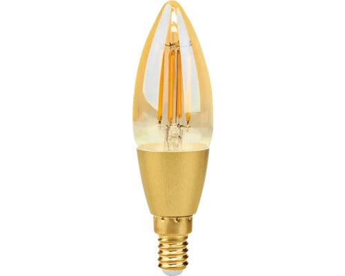 Bec Vintage Led Variabil Nedis E14 4, 9w, Glob Clar Lumanare, Durata De Viata 10.000 H, Lumina Calda, Conexiune Wifi