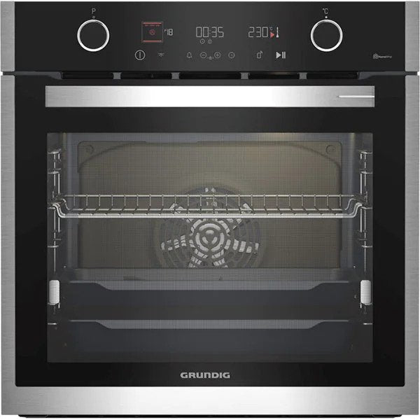 Cuptor incorporabil GRUNDIG GEBM19400BCH, Electric, Autocuratare Catalitica, 70 l, Clasa A+, Negru-Inox