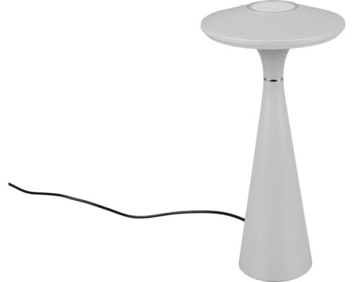 Veioza Cu Led Integrat Torrez 2w 200 Lumeni, Lumina Reglabila, Pentru Exterior Ip44, Incarcare Usb, Gri