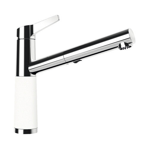 Baterie bucatarie cu dus extractibil SC-510, 2 tipuri de jet, cartus ceramic, Cristalite Alpina