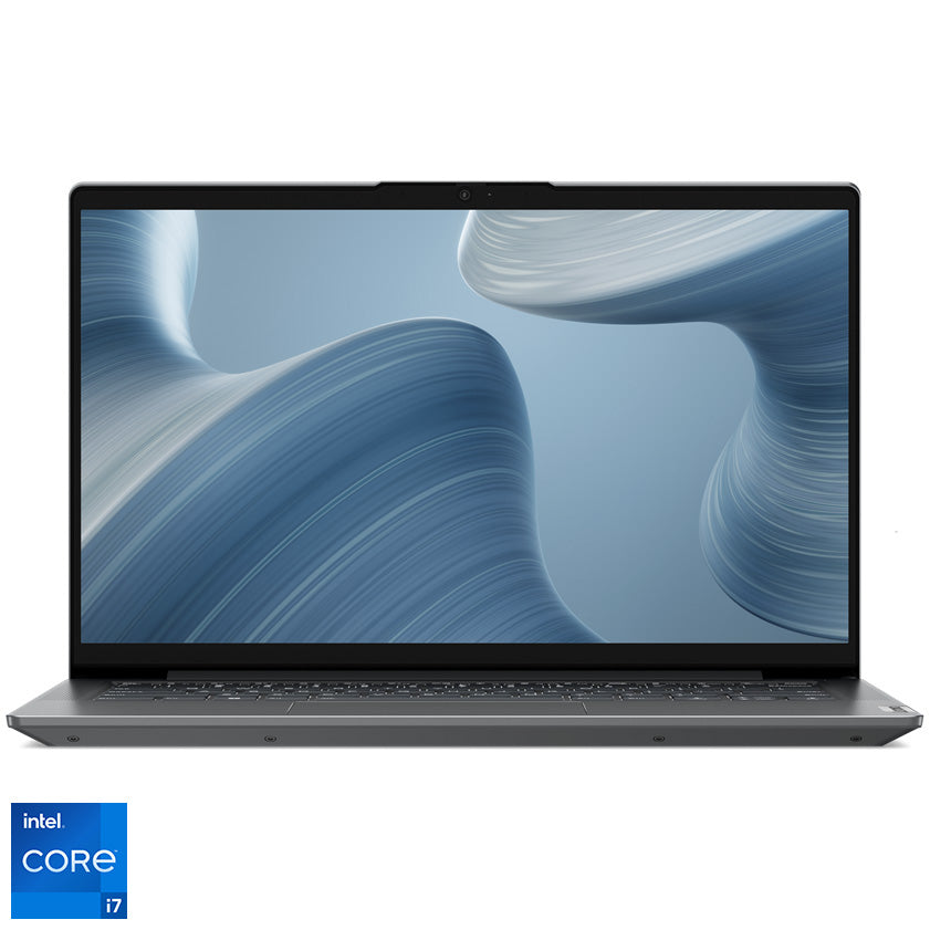 Laptop Lenovo IdeaPad 5 14IAL7 cu procesor Intel® Core™ i7-1260P pana la 4.7 GHz, 14", Full HD, IPS, 16GB, 512GB SSD, Intel® Iris® Xe Graphics, No OS, Storm Grey