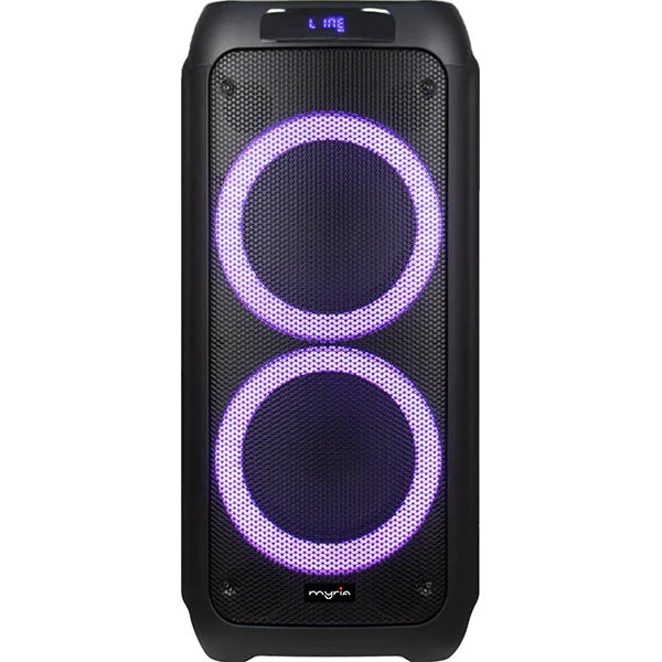 Boxa portabila MYRIA MY2615, 80W RMS, Bluetooth, Microfon fara fir, Radio FM, negru