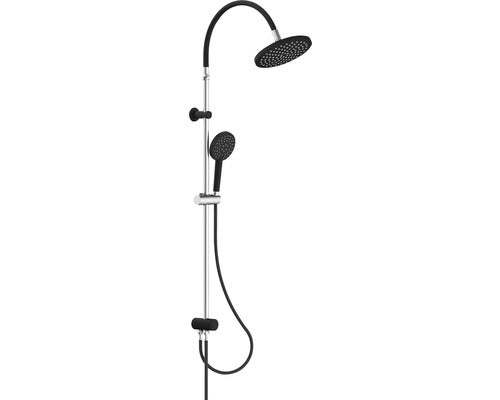 Sistem de dus cu comutator Schütte Matao, dus fix 1 functie, para dus 3 functii, negru/crom