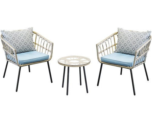 Set Mobilier Balcon Garden Place Jenny Aluminiu 3 Piese 2 Locuri