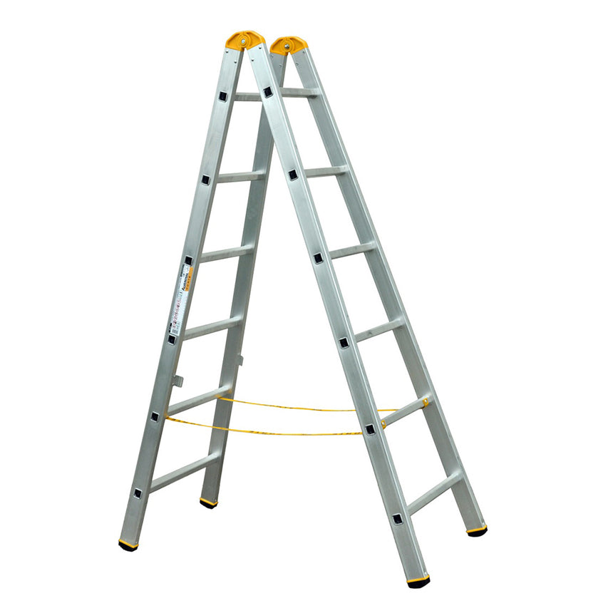 Scara profesionala Alverosal Forte Plus, 2 tronsoane, 6 trepte, 1.8 m