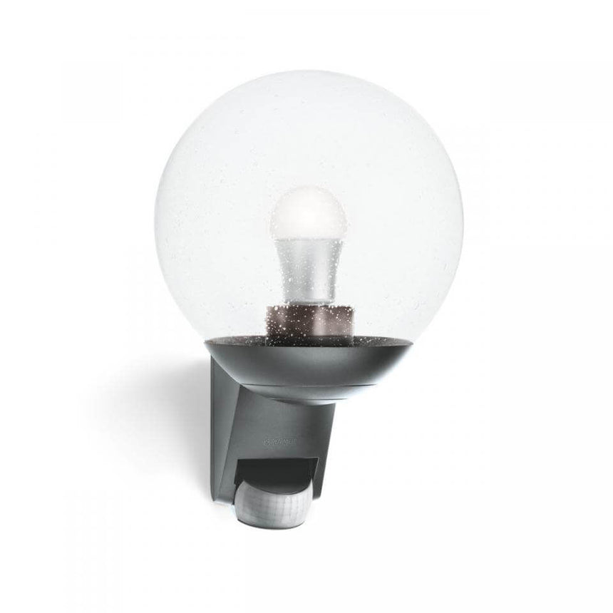 Aplica exterior Steinel 35723, cu senzor de miscare, E27, Max 60W, IP44, Plastic/Sticla, Anthracite