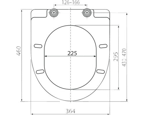 Capac WC Alca Plast A66, duroplast, inchidere lenta, alb 36,4x46 cm