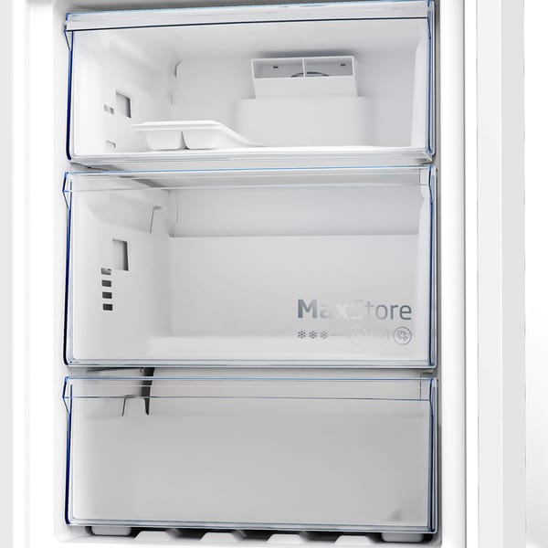 Combina frigorifica BEKO B7RCNA407HXBR1, 355 l, No Frost, Clasa B, AeroFlow, HarvestFresh, Compressor ProSmart Inverter, Dairy compartment, Quick Freeze, Max Store, H 203.5 cm, Inox