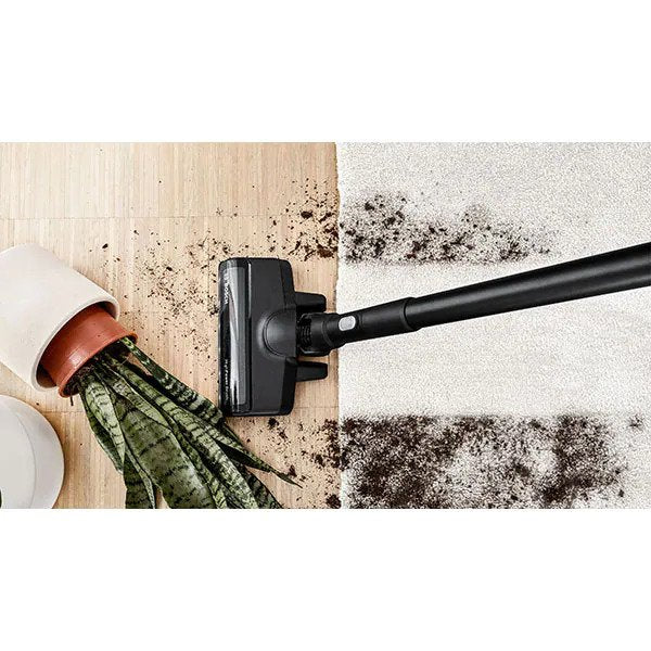 Aspirator vertical fara fir Bosch BCS8214BL Unlimited S8, autonomie 65min, lumini LED, capacitate de colectare 0.4 l, negru