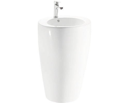 Lavoar Freestanding Rotund, 50 cm, Alb Lucios, P2066
