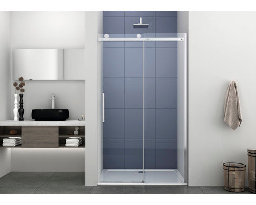 Usa dus culisanta Sanotechnik Elegance 120x195 cm sticla transparenta profil crom