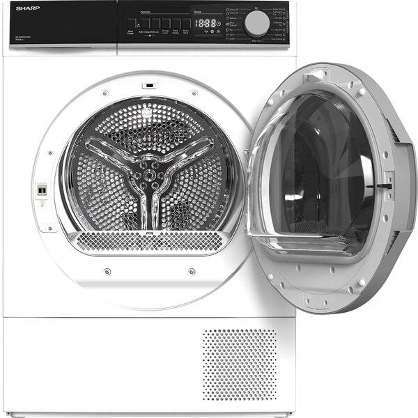 Uscator de Rufe SHARP KD-NHB9S7GW2-EE, Pompa de Caldura, 9 kg, 15 Programe, Clasa A++, Alb