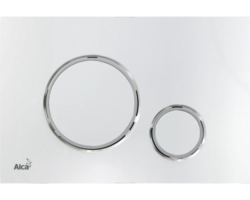 Clapeta actionare WC, AlcaPLAST M771, crom, compatibil Alcaplast/Delfin