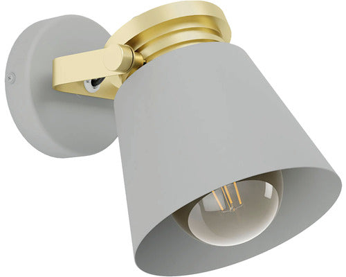 Spot Aplicat Twicken E27 Max. 1x28w, Auriu/metal