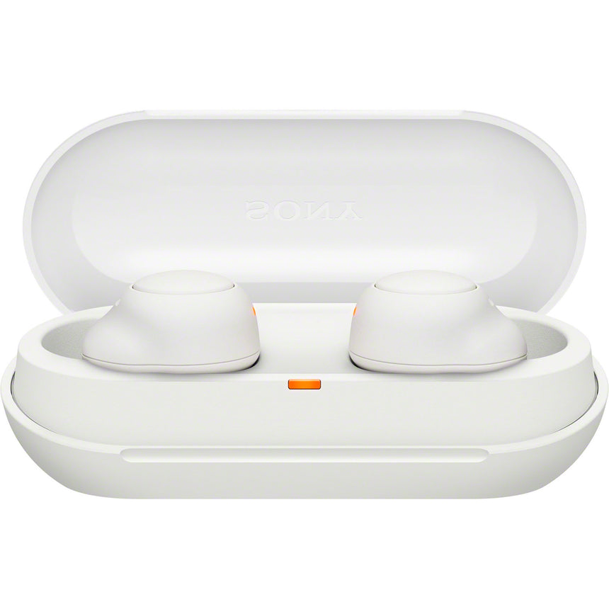 Casti In-Ear Sony WFC500W, True Wireless, Microfon, Bluetooth, IPX4, Autonomie 10 ore, Alb