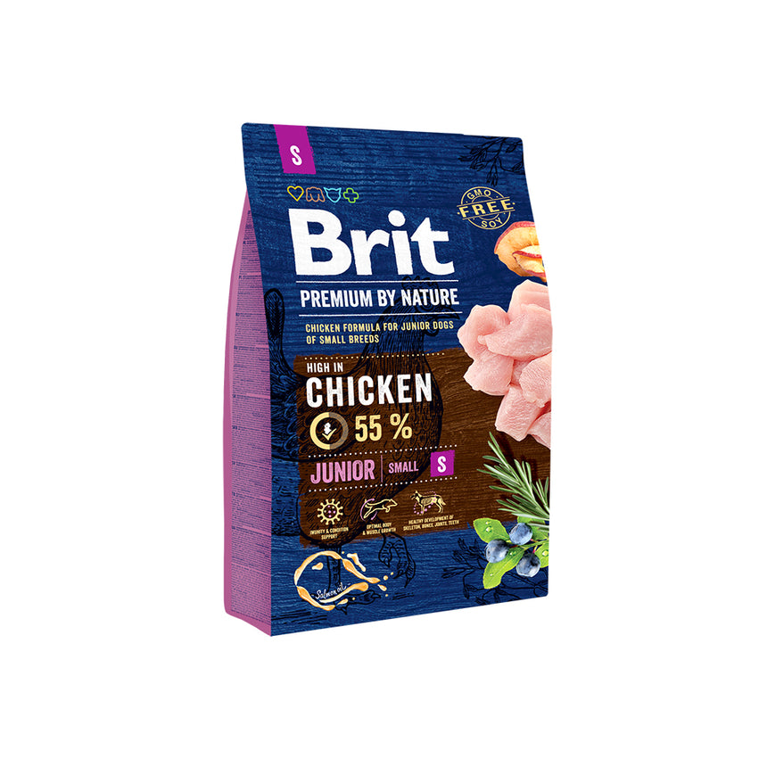 Hrana uscata pentru caini Brit Premium, Junior S, 3 Kg
