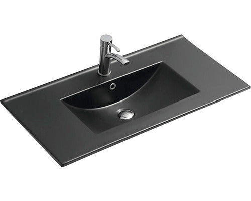 Lavoar Ceramic, 81x46,5 cm, Negru Mat, 80E