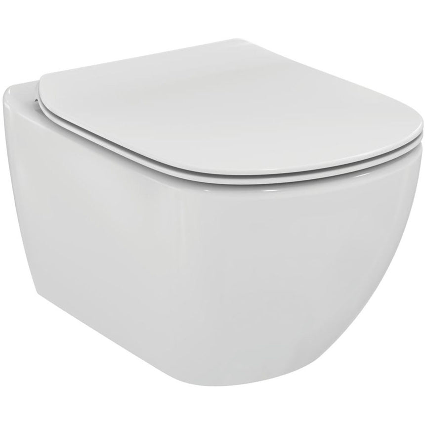 Vas WC suspendat Ideal Standard Tesi T007901, cu fixare complet ascunsa, tehnologie de spalare AquaBlade, set de fixare inclus, in cutie de carton, alb