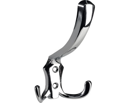 Cuier Pentru Mobila Cu 3 Carlige Hettich Classic 77x125 Mm, Zamac Cromat