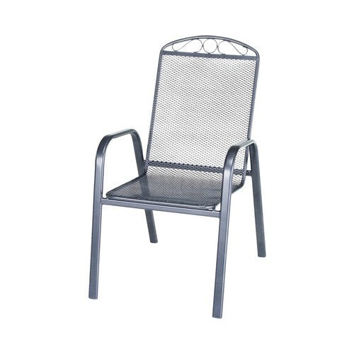 Scaun de gradina din metal, 56x71x99 cm gri, max 110 kg