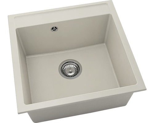 Chiuveta Bucatarie Cu O Cuva Fat Avangard 225 51x51 Cm, Fara Picurator, Fatgranit Beige