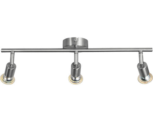 Sina Spoturi Gu10 3x3w, Becuri Led Incluse, Nichel Satinat