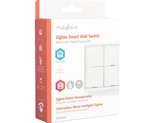 Intrerupator Smart Zigbee 3.0, 12 Setari Diferite, Alimentare Cu Baterii, Pentru Dispozitivele Nedis