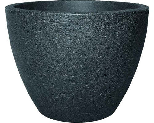 Ghiveci Geli Stone, Plastic, Ø 50 Cm, Antracit